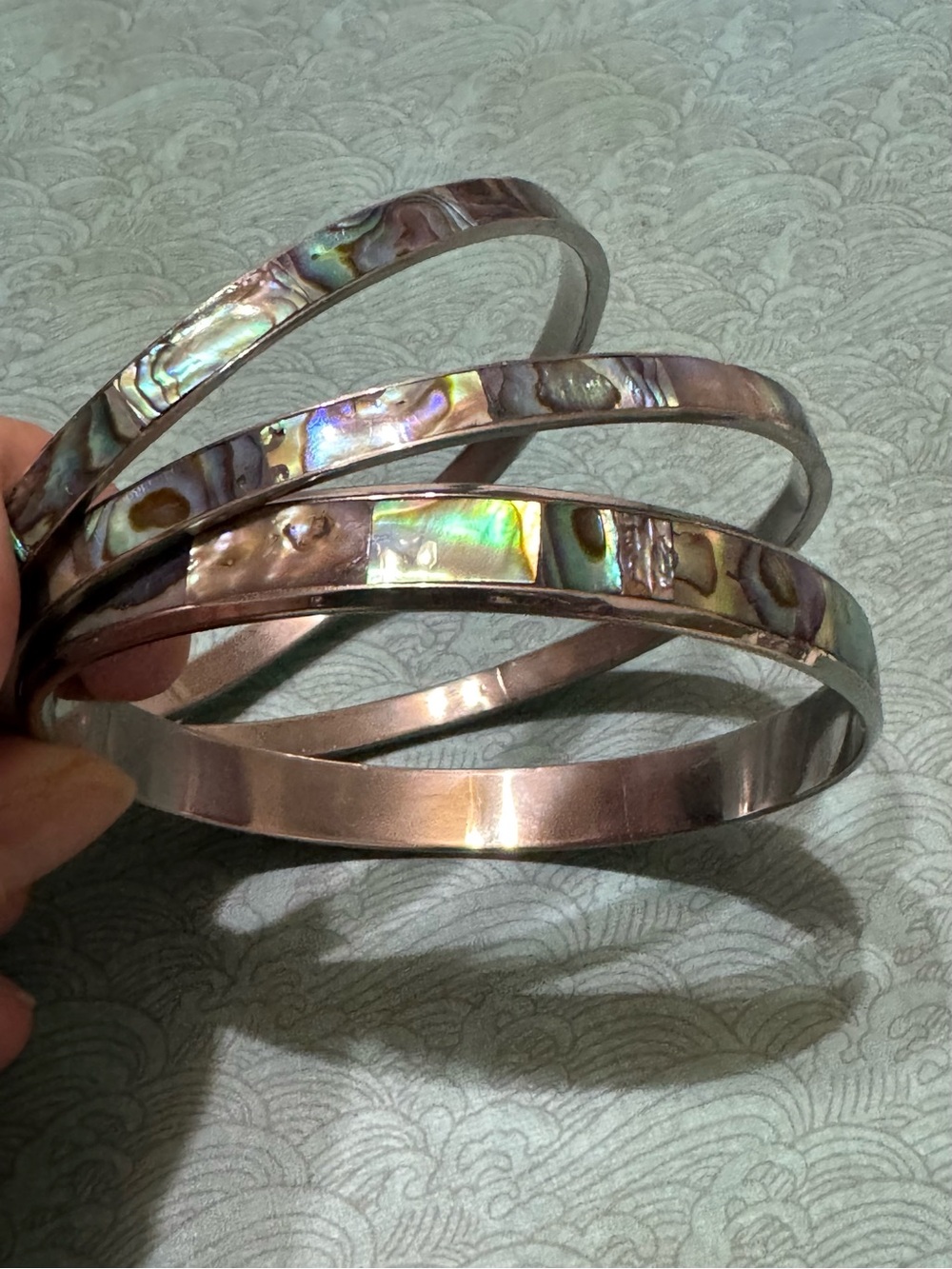 ABALONE BANGLE BRACELETS